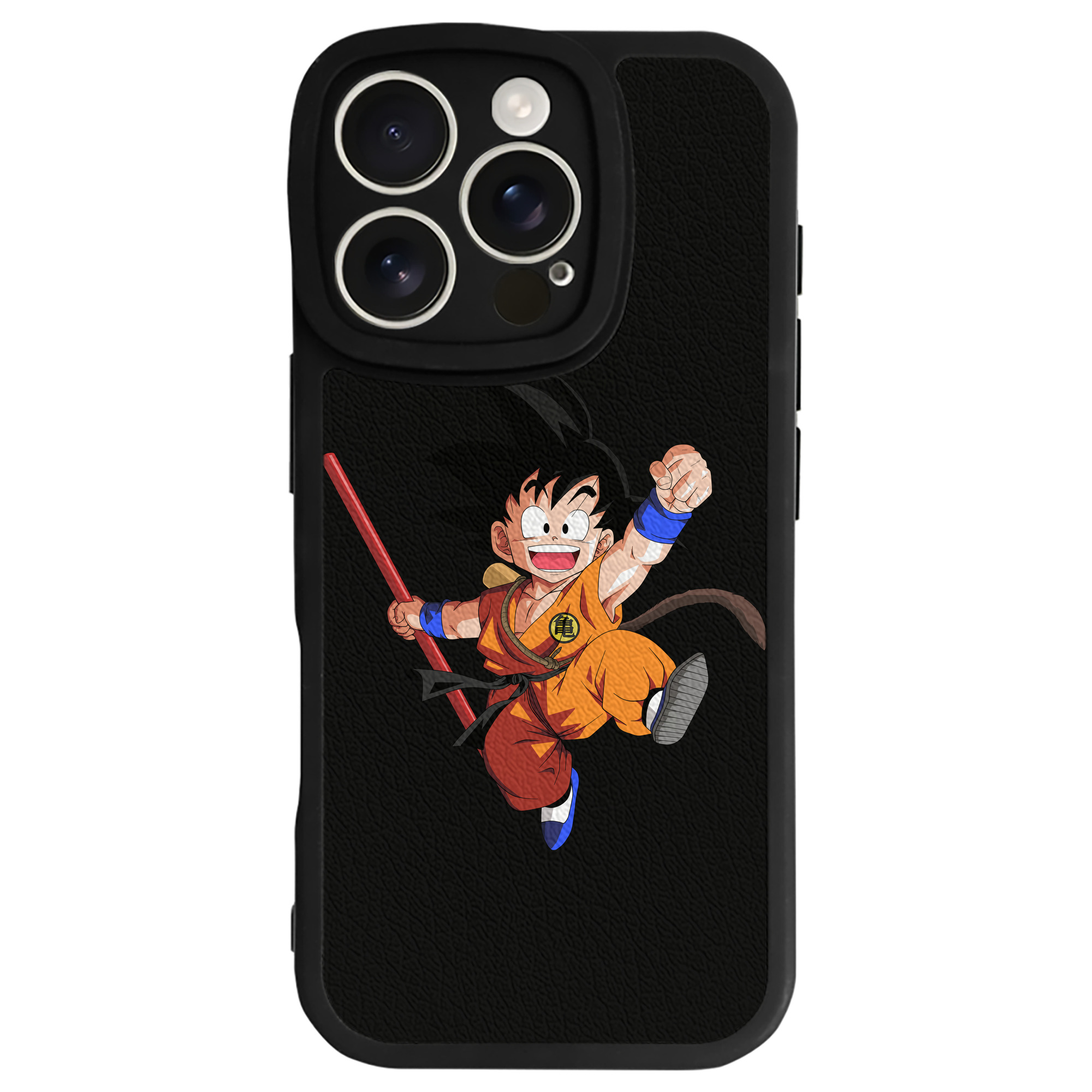 （画像用） ドラゴンボール 孫悟空（そん ごくう）Son Goku カカロット DRAGON BALL Kakarotto 【iPhone 16シリーズ対応】シリコンスマホケース（レザー調） 材質：シリコン